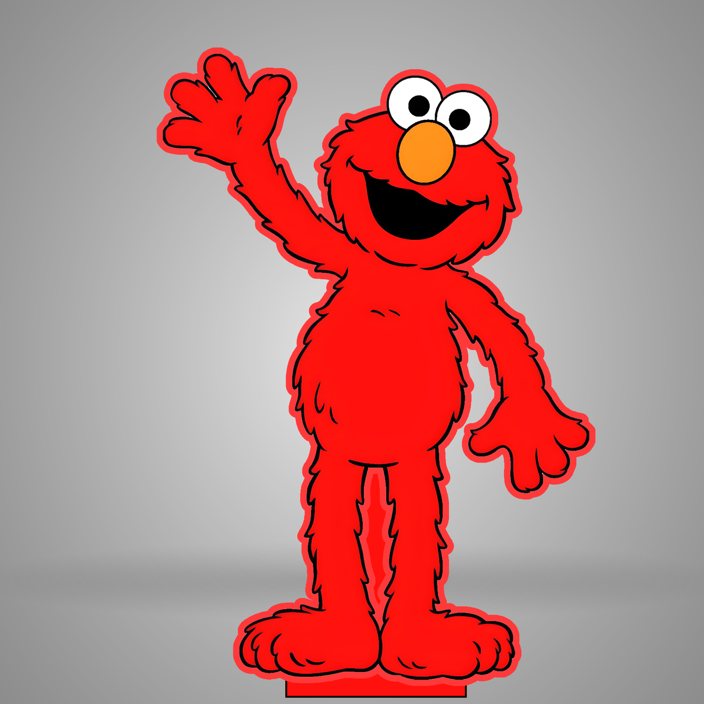Red Life-Size Monster Fun Cut-Out